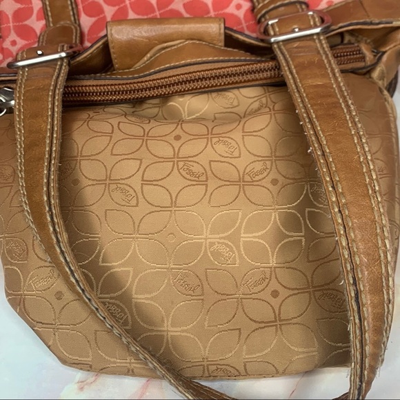 Fossil Pink Logo Canvas Bag - Picture 14 of 14
